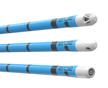 Image showing the full range of FiAPC® plus probes, including axial, lateral, and circumferential tip architectures, designed for various GI and pulmonary clinical applications.